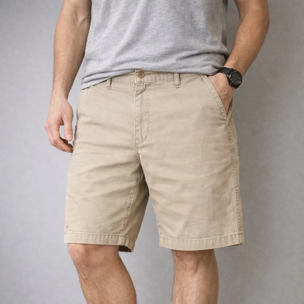 Denim & Supply Ralph Lauren Khaki Chino Shorts Size 33 Casual Summer Shorts - Picture 1 of 8